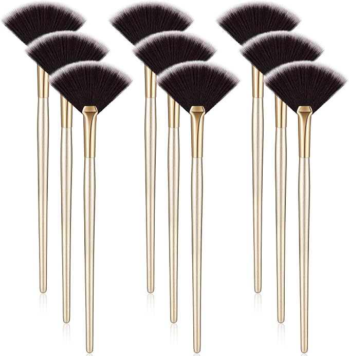 9 Pieces Facial Fan Mask Brushes, Soft Facial Applicator Brushes Tools - Image 7