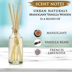 Urban Naturals Mahogany Vanilla Woods Reed Diffuser Set – Made - Image 8