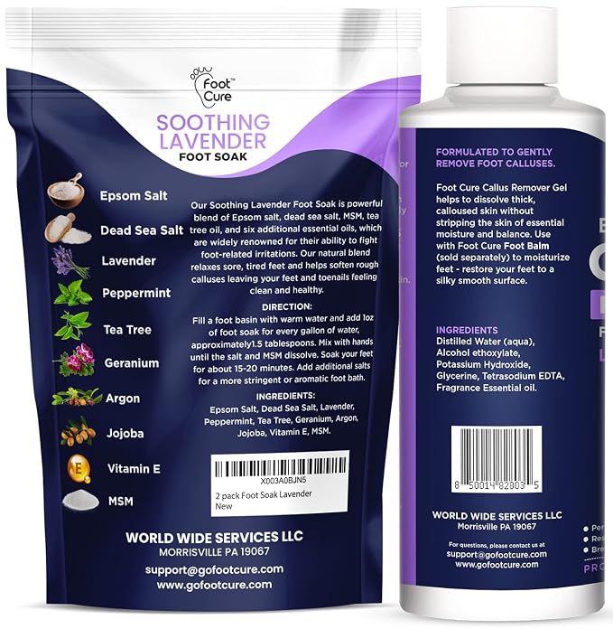 Lavender Foot Soak & Callus Remover Gel Kit - Image 2