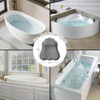 Bath Pillow for Tub, Adjustable Silicone Bathtub Pillows for Head and Neck - Image 7