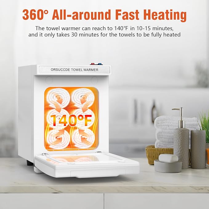 Hot Towel Warmer for Spa, Small Towel Warmer for Esthetician, Mini Towel Warmer - Image 3