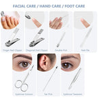 12 Set Manicure Set Bulk Mini Manicure Nail Clipper Kit 7 in 1 Stainless Steel - Image 5