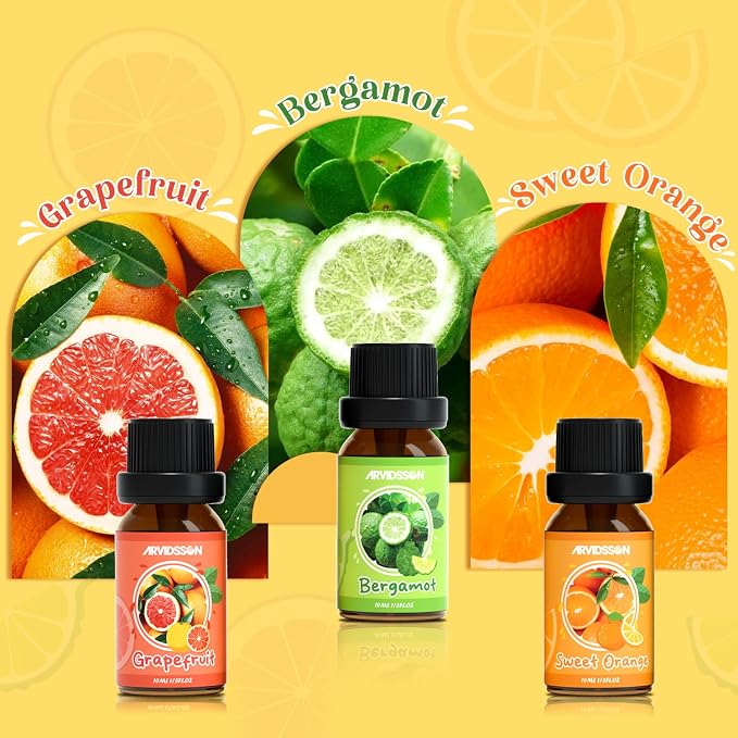 ARVIDSSON Citrus Essential Oils Set, Natural Fruit Essential Oil - Image 3