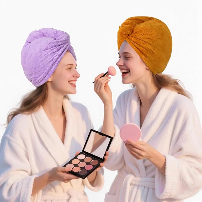 Microfiber Hair Drying Towel Wrap - Image 3