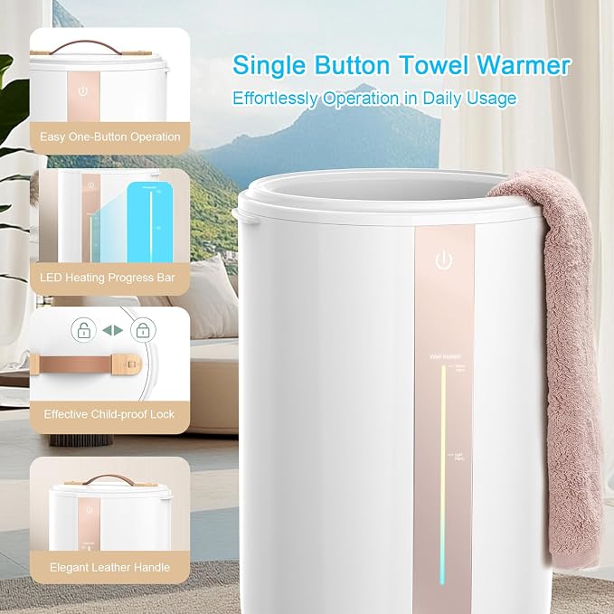 Keenray Towel Warmer for Bathroom, Towel Warmer Bucket - Image 2