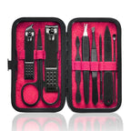 HANTEKAS Manicure Set 9 in 1 Stainless Steel, Nail Clippers Scissors Pedicure by HANTEKAS