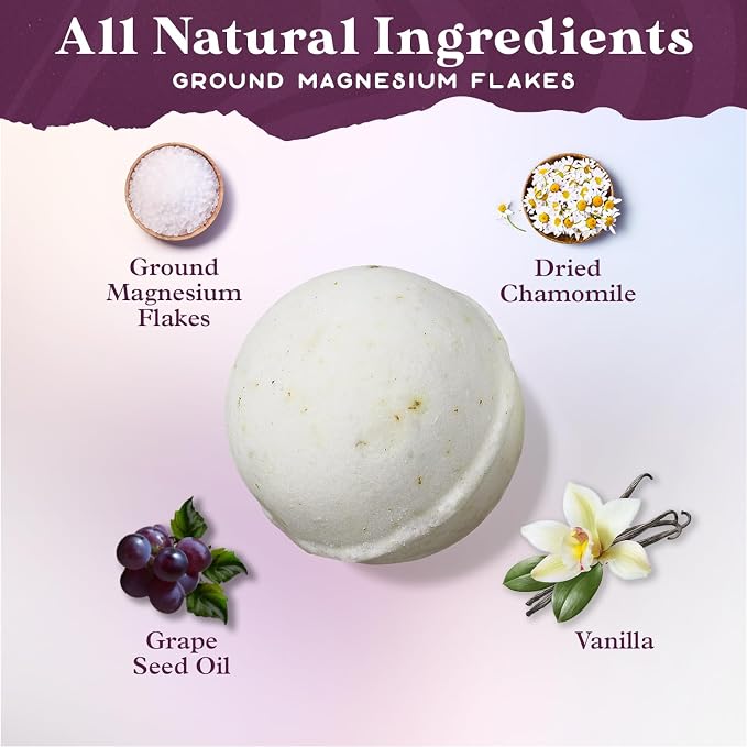 Purple Canyon Bath to Bed Natural Bath Bombs | Relaxing Sleep Support - Image 3