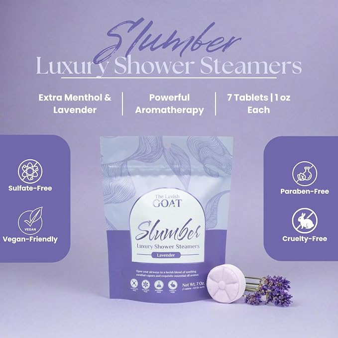 TLG Slumbers Shower Steamers Aromatherapy 7 Pack – USA Made - Image 2