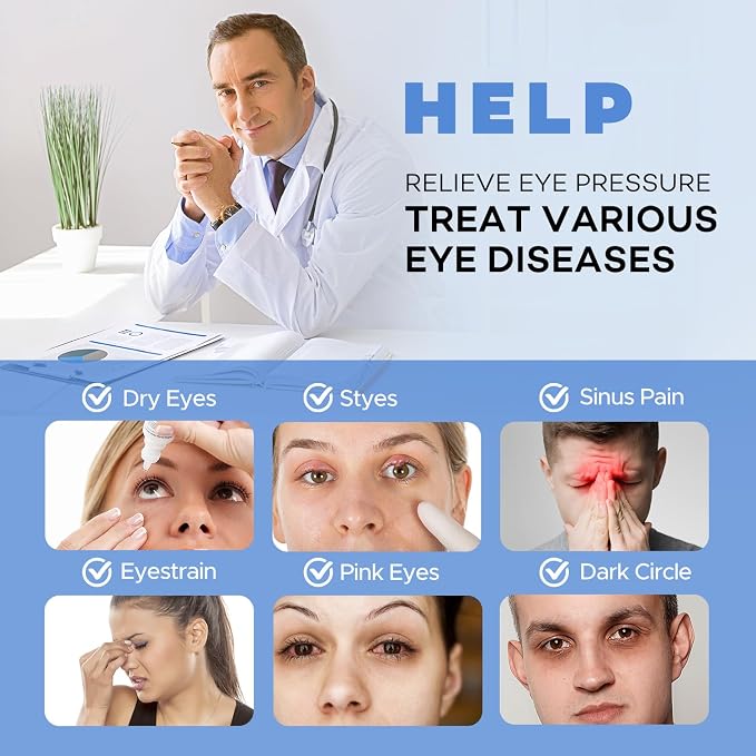 Ezona Heated Eye Mask, Warm Eye Compress Mask - Image 2