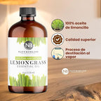 NaturoBliss 100% Pure Lemongrass Essential Oil Therapeutic Grade Premium Quality - Image 9