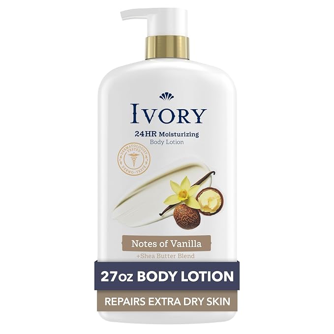 Ivory Hand & Body Lotion, 24hr Moisturizing, Repairs Extra Dry Skin, All Day by Ivory