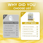 Jelly Mask for Facials Professional, Hydrating & Moisturizing Peel-Off Natural - Image 6