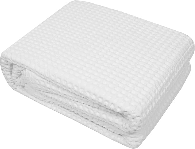 Sweet Home Collection 100% Fine Cotton Blanket Luxurious Weave Stylish Design - Image 2