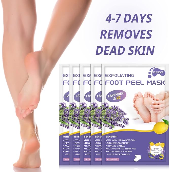 Foot Peeling Mask Exfoliant for Peeling Off Calluses, Natural Exfoliator for - Image 5