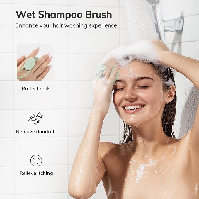 Sndyi Silicone Scalp Massager Shampoo Brush, Hair Scrubber - Image 5