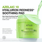 ANUA Azelaic Acid 10 Hyaluronic Acid Soothing Toner Pads, Hydrating Facial Mask - Image 2