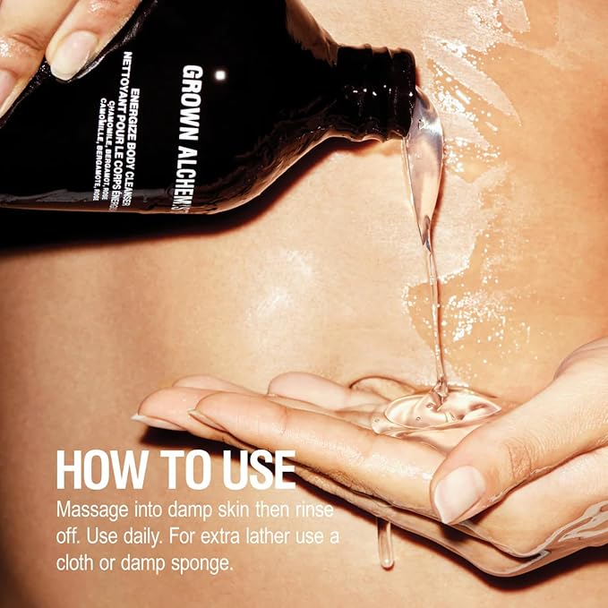 Grown Alchemist Energize Body Cleanser, Bergamot & Rose Gentle Bodywash. - Image 6