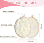 Boao 6 Pcs Bath Shower Pouf Sponge Mesh Pouf Shower Ball Exfoliating Body - Image 2