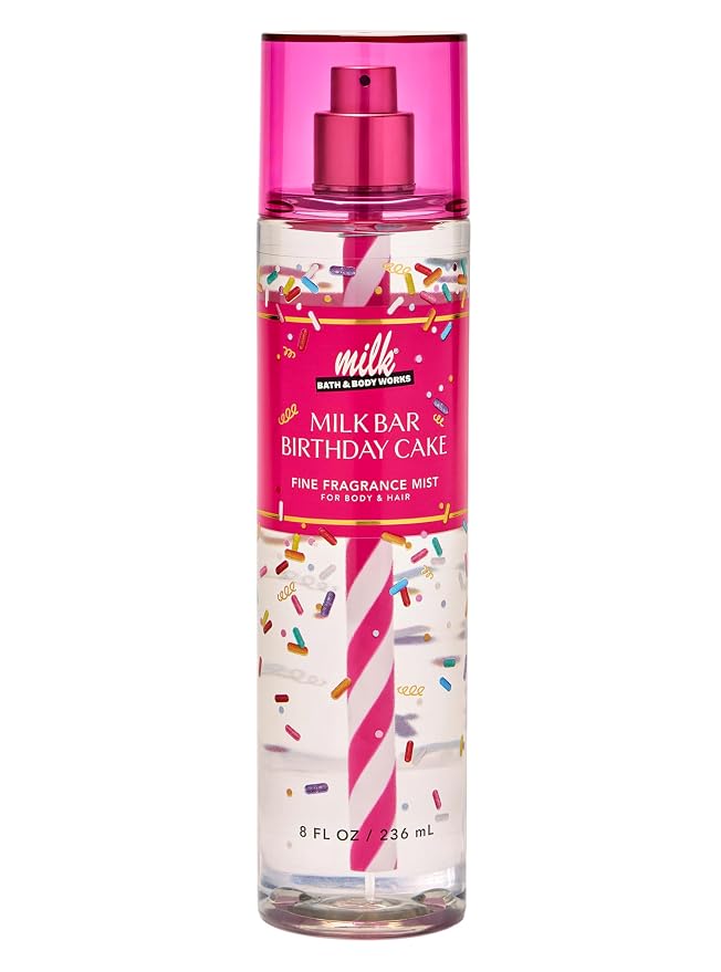 Bath & Body Works Milk Bar Birthday Cake Fine Body Fragrance Mist 8 Fluid Ounce by BathBodyWorks