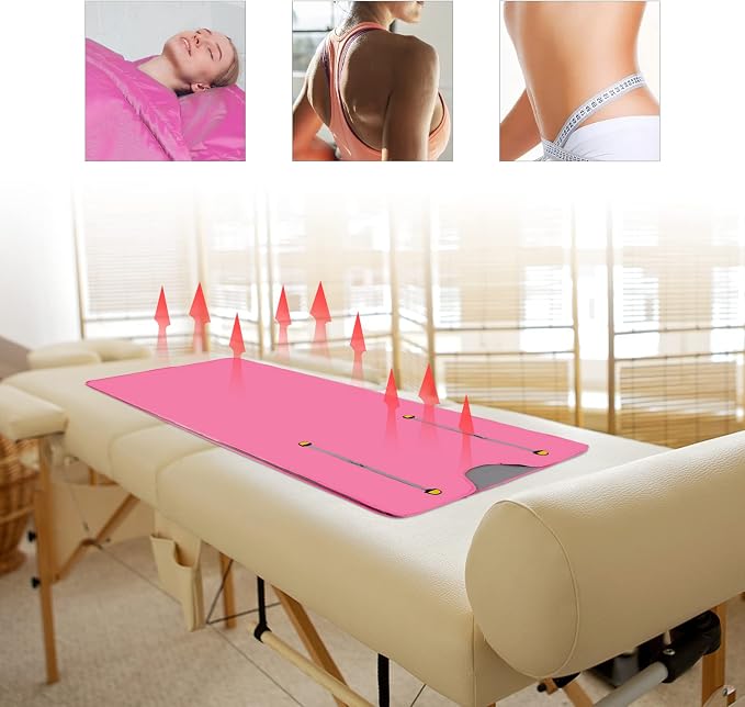 Sauna Blanket, 110V 650W Far Infrared Sauna Blanket Sauna Bag Body Shaper - Image 2