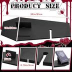 Barydat Halloween Decorations Coffin Bath Tray Gothic Coffin Serving Tray - Image 2