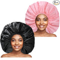Extra Large Shower Cap 2 PCS Waterproof Shower Caps by CHFONGDIRECT
