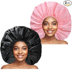 Extra Large Shower Cap 2 PCS Waterproof Shower Caps by CHFONGDIRECT