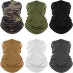 Fuinloth Neck Gaiter, 6 Pack Cooling UV Protection Bandana Face Mask Gator Scarf by fuinloth