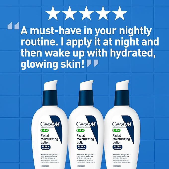CeraVe PM Facial Moisturizing Lotion, Night Cream - Image 5