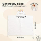 KeaBabies Organic Baby Towel - Image 2