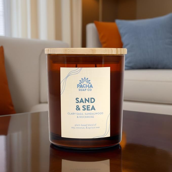 PACHA SOAP Co. Sand & Sea Candle, 7 oz - Image 2
