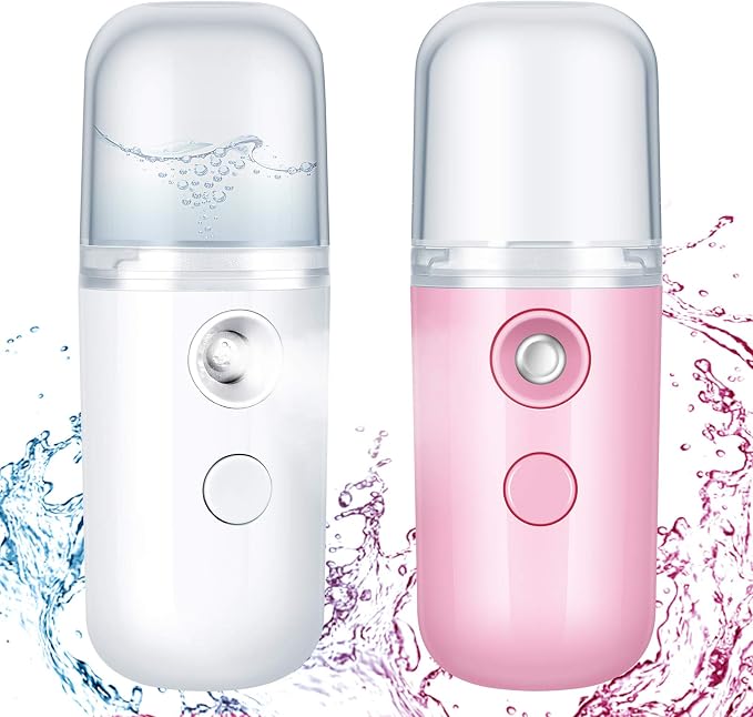 Honoson 2 Pack Nano Facial Mister Spray Bottle Handheld Humidifier Portable by Honoson