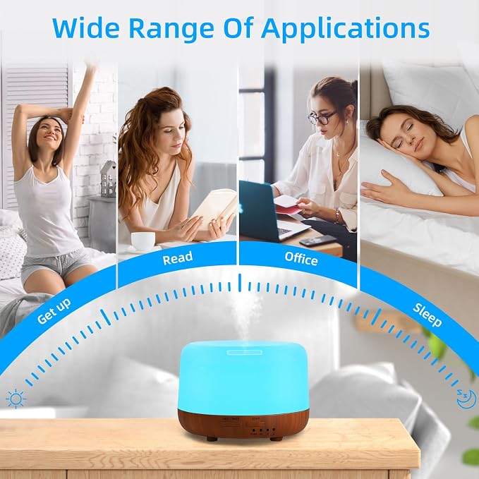 SPLITSKY 300ML Essential Oil Diffuser Aromatherapy Diffuser, Quiet 8 Hours - Image 8