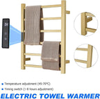 Electric Heated Towel Warmer Rack Gold Bathroom Accessories, - Image 3