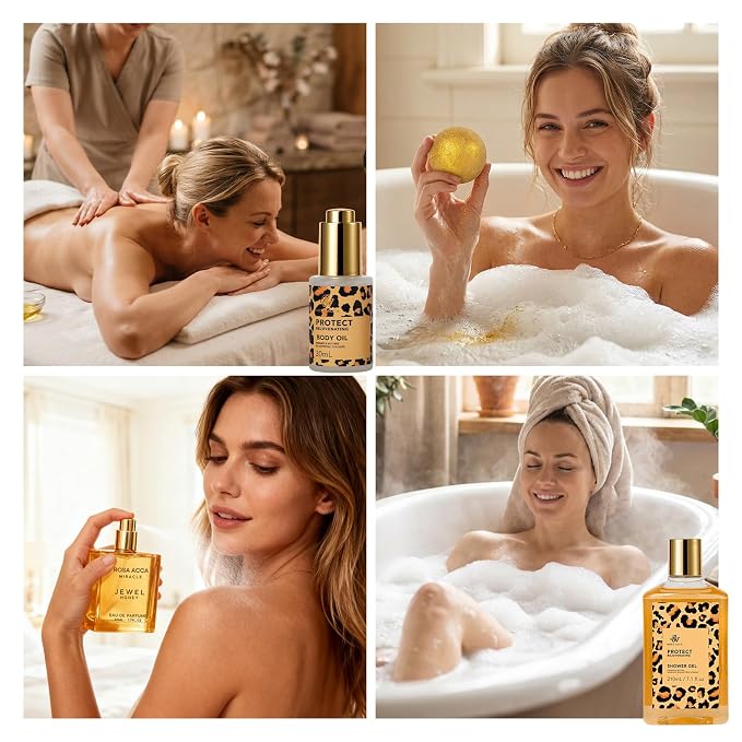32 Pcs Mother's Day Gift for Mom, Honey & Almond Bath & Body Gift Basket for - Image 4