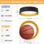 Bargeni Flush Mount Ceiling Light - Image 5