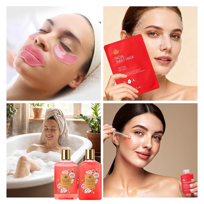 25 Pcs Mother's Day Gift, Hydrating Skin Care Set, Home Spa Self Care Gifts - Image 5