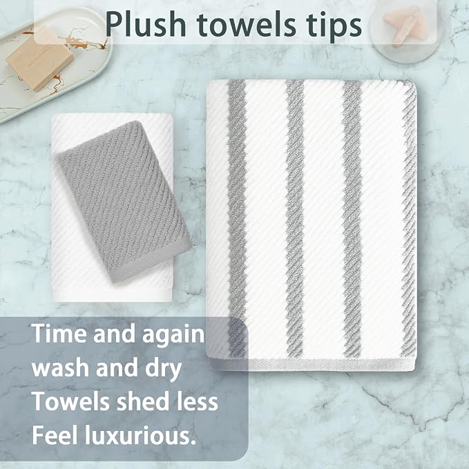 VOOVA & MOVAS Towel Set for Bathroom - Image 3