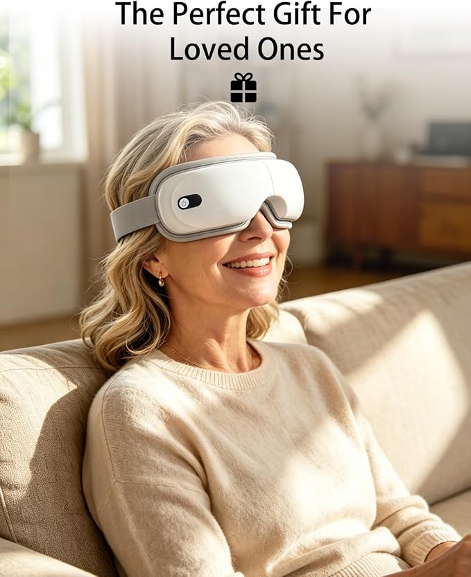 Pinailon Eye Massager with Heat, Massaging Eye Mask with Heating & Music - Image 8