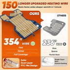 Heating Pad for Back Neck & Shoulders, 2.7lb Weighted Electric Graphene-Infused - Image 4
