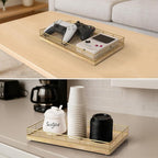 Large Bathroom Vanity Tray – 13" x 8" Oak Decorative Wooden Tray - Image 5