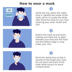 Borje Pink Disposable Face Mask 100 Pcs Pink Face Masks 3 Ply Protection Masks - Image 7