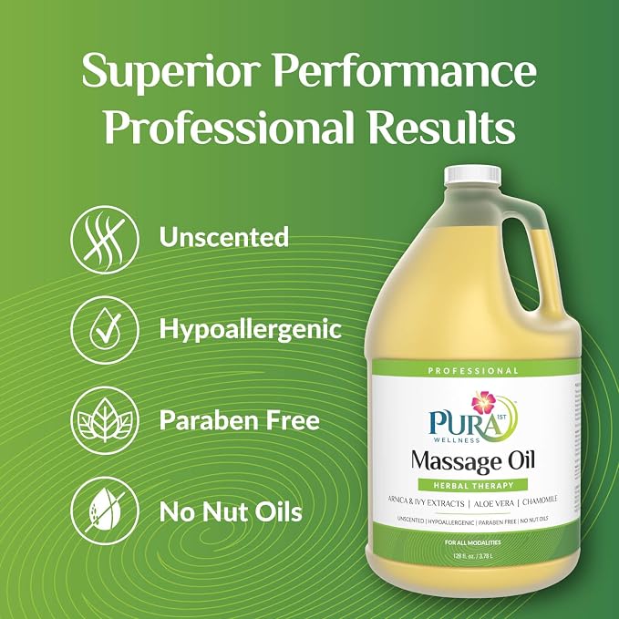 Herbal Therapy 1 Gallon Massage Oil, Aloe Vera, Professional, Massage Therapy - Image 3