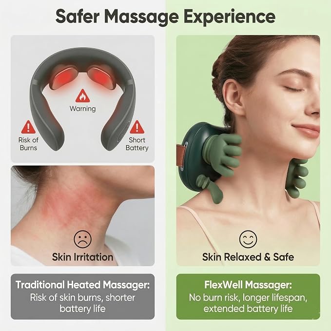 Neck Massager for Pain Relief, 4D Shiatsu Deep Tissue Neck and Shoulder Massager - Image 3