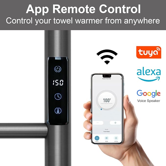 Electric Towel Rack with Voice Control - Image 2