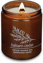 Hemlock Park Balsam Cedar Apothecary Hand-Poured Scented Candle | Crackling by HemlockPark
