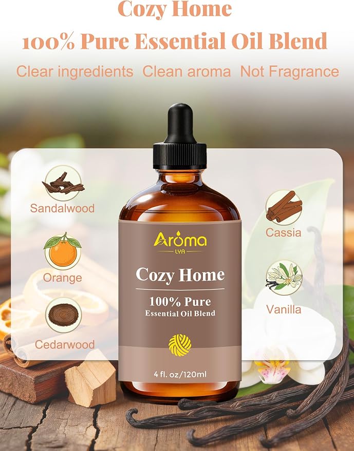 Cozy Home — A 100% Pure Essential Oil Blend Warm-Woods Blend that Makes Your - Image 2