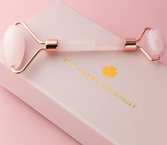 THE HEART COMPANY | Premium Rose Quartz Face Roller | Face Roller Skin Care - Image 3
