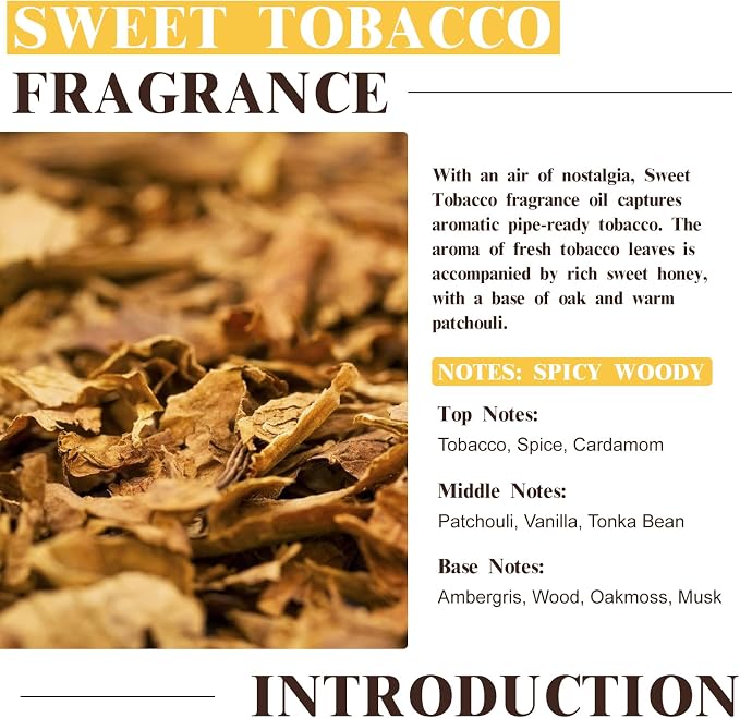 EUQEE Sweet Tobacco Fragrance Oil 2.02 Fl oz Fragrance Essential Oil - Image 3