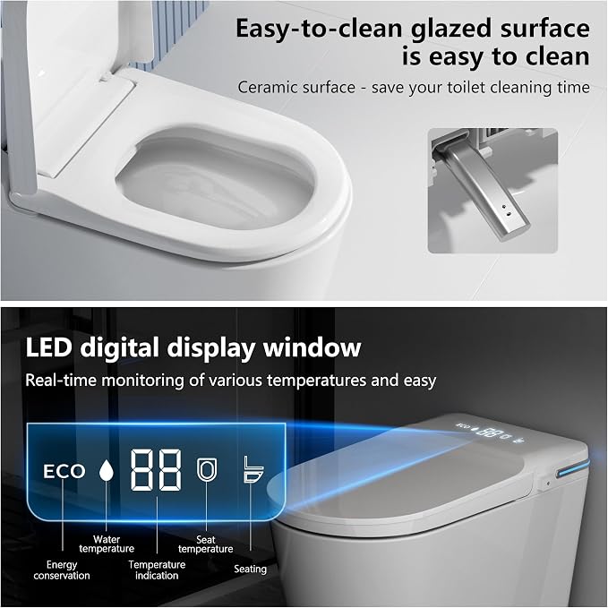 TDH Smart Toilet, Heated Toilet Seat - Image 8